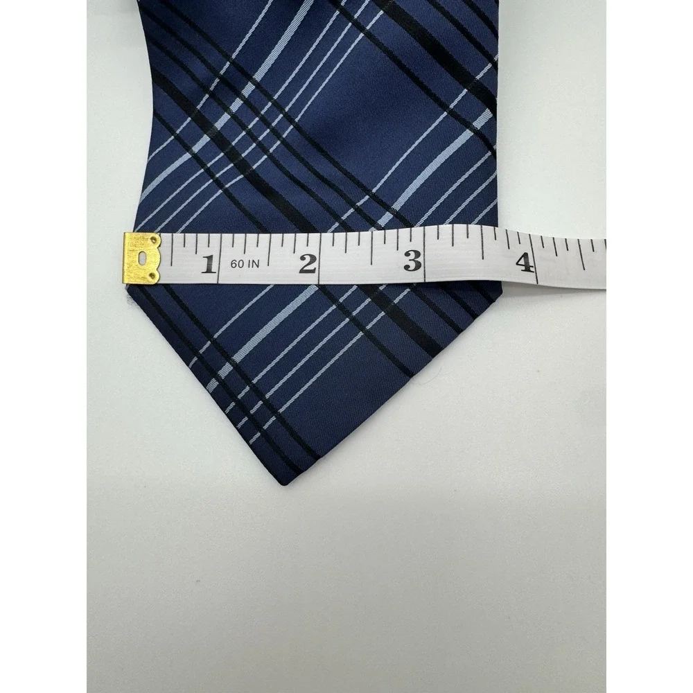 Banana Republic 100% Silk Blue Plaid Striped Tie Classic Men's Neck Tie‎